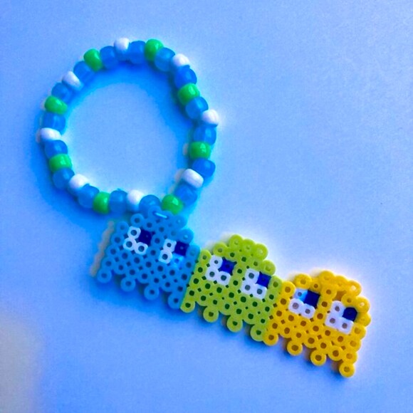 🍒 5/$25 🍒 Rave Kandi Perler Bracelet - Picture 2 of 4